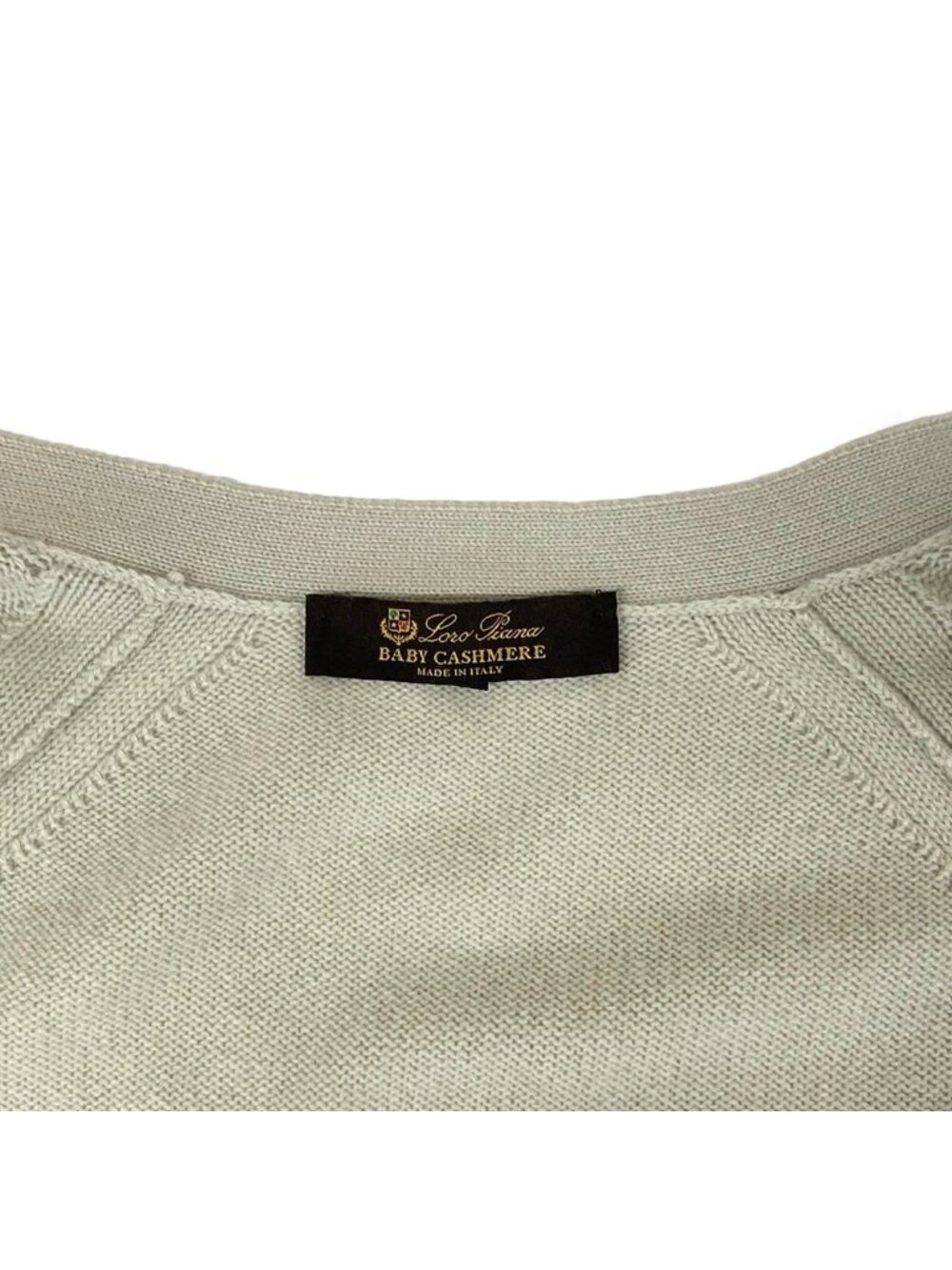 Loro Piana Cardigan 42 M Light Green Long Sleeve Cashmere - Picture 8 of 13